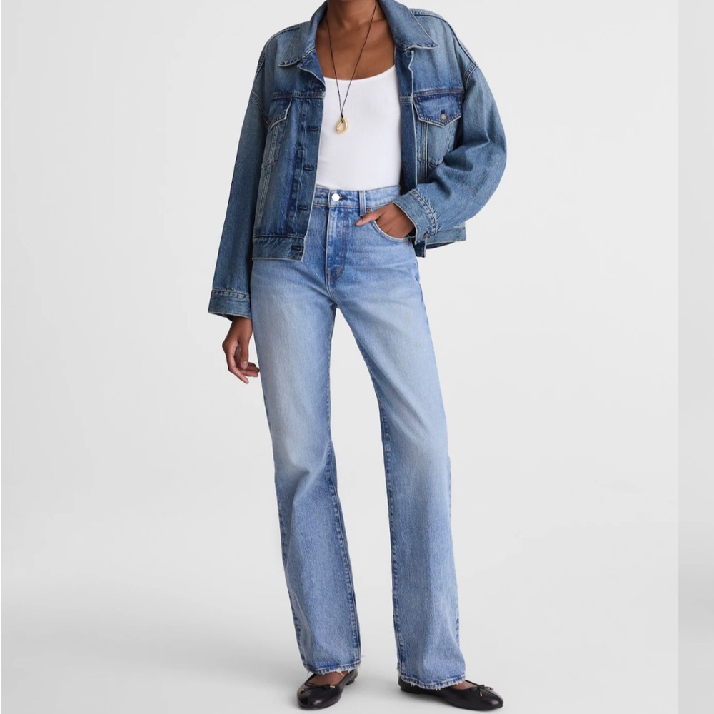 Madewell Light Wash Straight-Leg Jeans